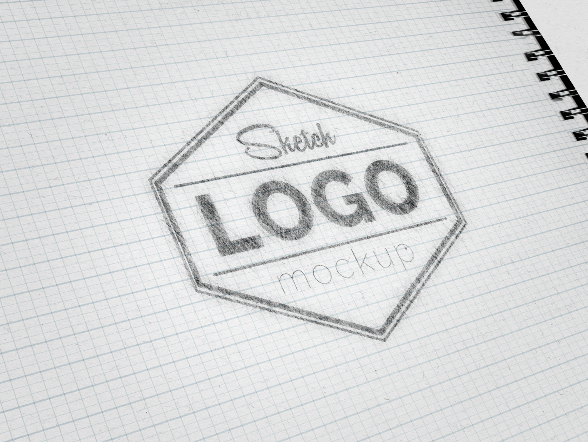 2000x1504 Free Sketch Logo Mockup (Psd) - Photo To Sketch Free