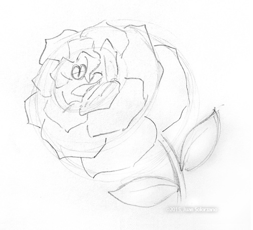 504x457 Rose Sketch (Free For Personal Use) - Photo To Sketch Free