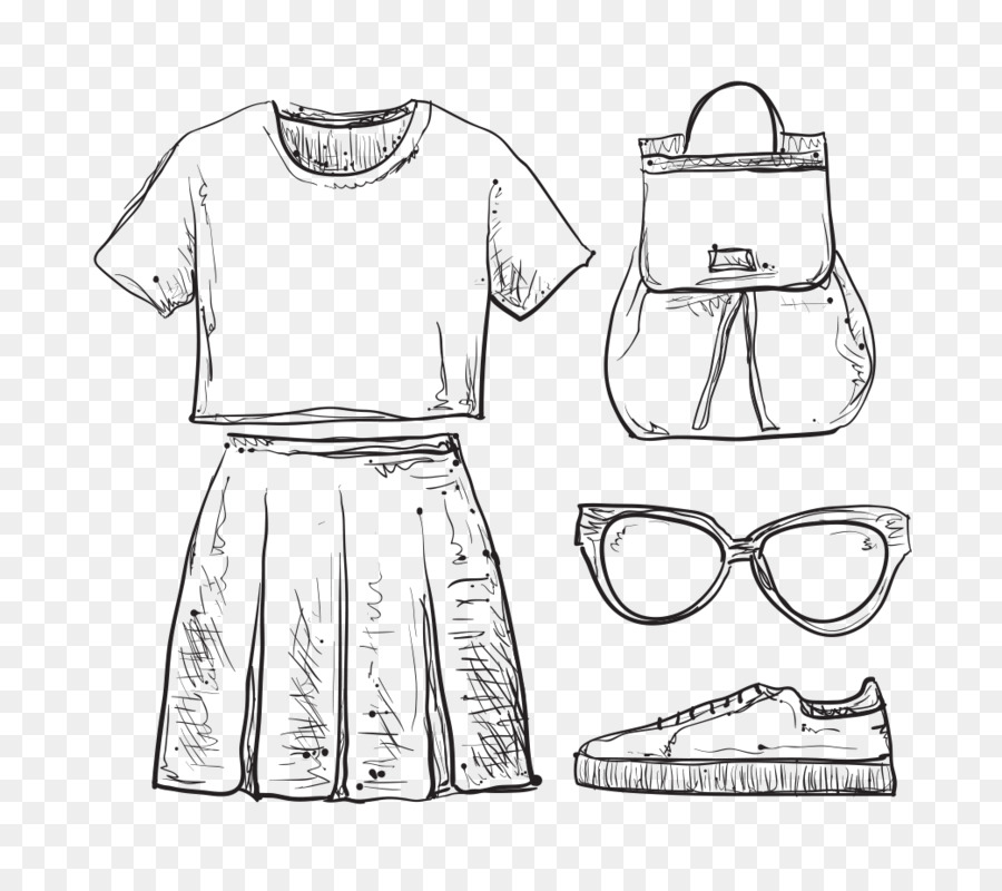 900x800 Drawing Clothing Dress Royalty Free - Photo To Sketch Free