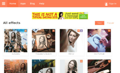 420x257 Website. All Effects - Photofunia Sketch