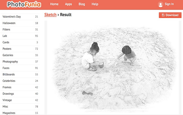 700x438 Photo To Sketch - Photofunia Sketch