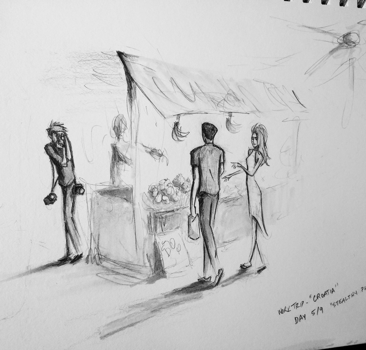 1280x1224 Sketches - Photographer Sketch