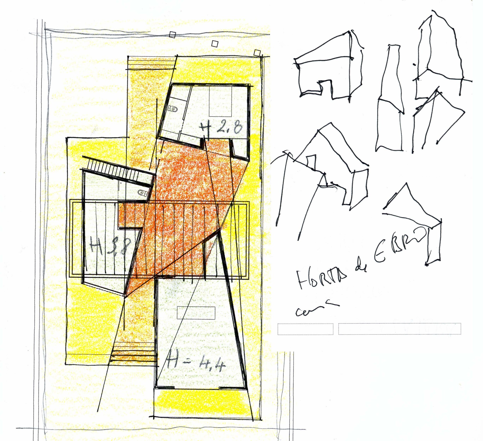 2000x1828 Gallery Of House 2 For A Photographer Oab - Photographer Sketch
