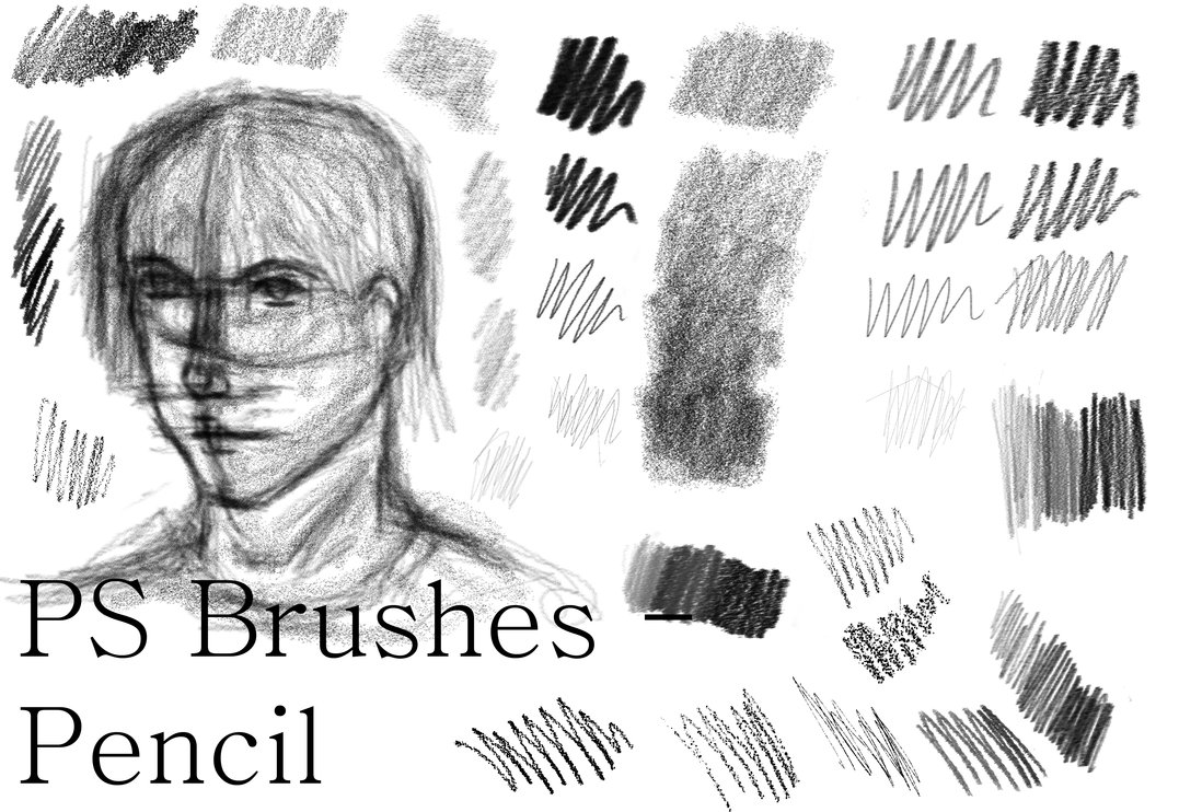 1077x742 Ps Brushes - Photoshop Pencil Sketch Brush