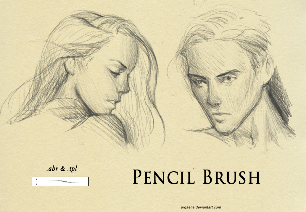 1034x719 Pencil Brush By Xiliuv - Photoshop Pencil Sketch Brush