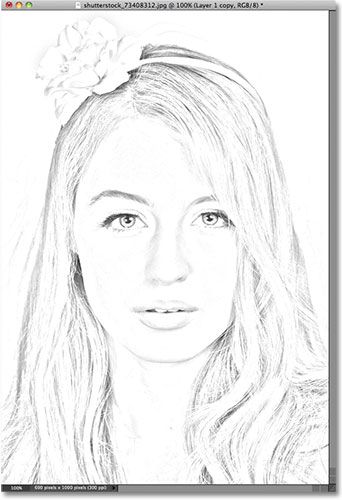 342x500 Photo To Pencil Sketch Effect In Photoshop Elements 8. Image - Photoshop Pencil Sketch Effect