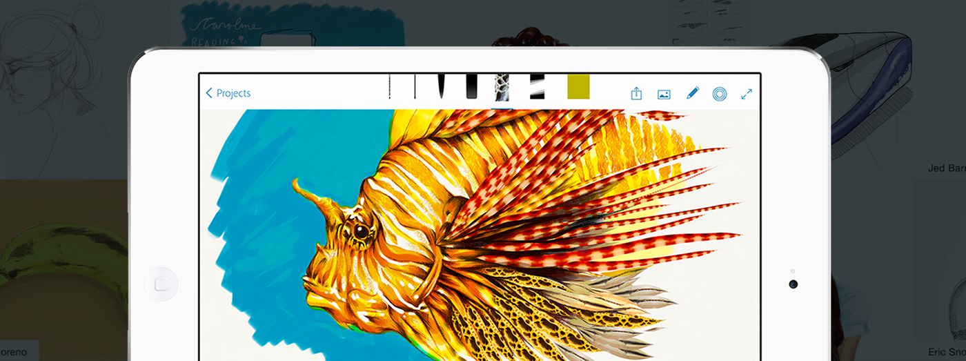 1400x523 Adobe Photoshop Sketch On Behance - Photoshop Sketch