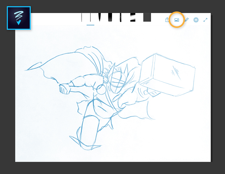 725x561 From Sketch To Marvel Comic Book, Adobe Photoshop Mobile App - Photoshop Sketch