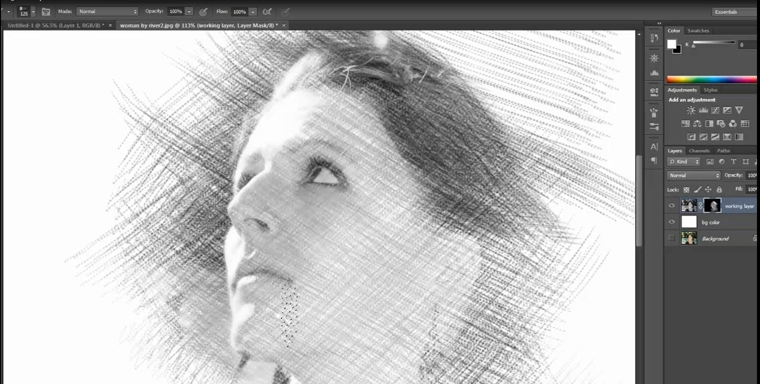 1497x757 Pencil Drawing (Sketch Effect) - Photoshop Sketch Effect