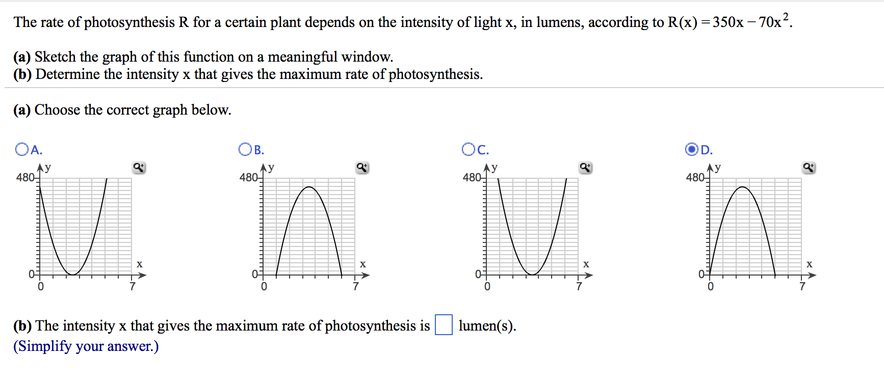 1734x752 Solved The Rate Of Photosynthesis R For A Certain Plant D - Photosynthesis Sketch