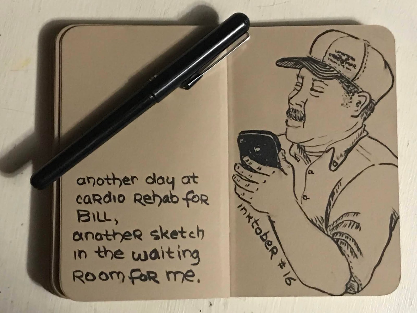 1600x1199 Vicky L. Williamson Another Waiting Room Sketch - Physical Sketch