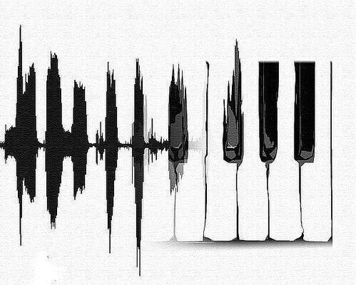 499x400 Music Art Creative Piano Keys Drawing Sketch Love This Via - Piano Keyboard Sketch