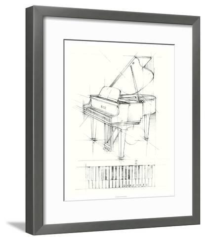 415x488 Piano Sketch Premium Giclee Print By Ethan Harper - Piano Keyboard Sketch