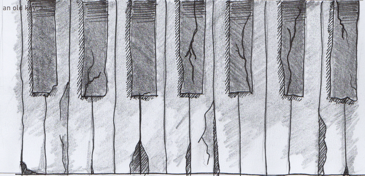1200x578 These Keys Are Sketchy Motives - Piano Keys Sketch