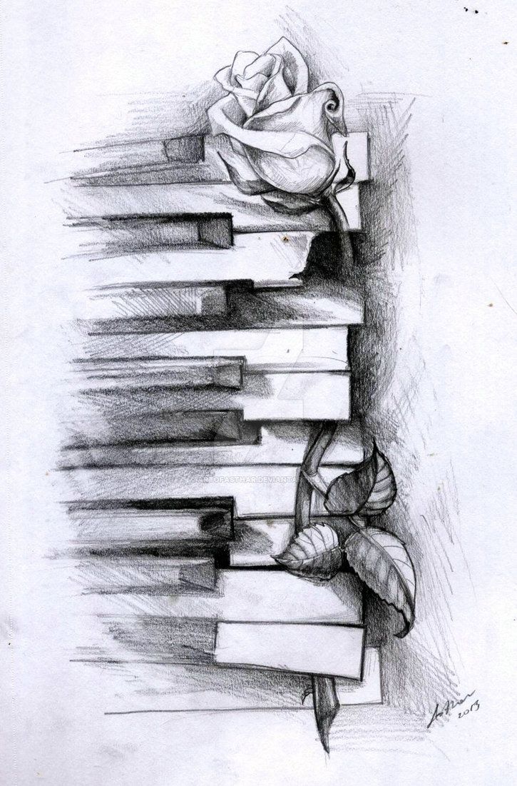 725x1101 Drawn Music Piano - Piano Keys Sketch