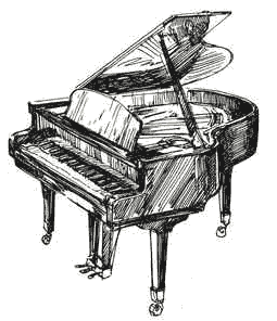 Piano Sketch at PaintingValley.com | Explore collection of Piano Sketch