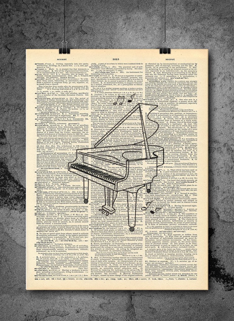745x1024 Piano Sketch Musical Instrument - Piano Sketch