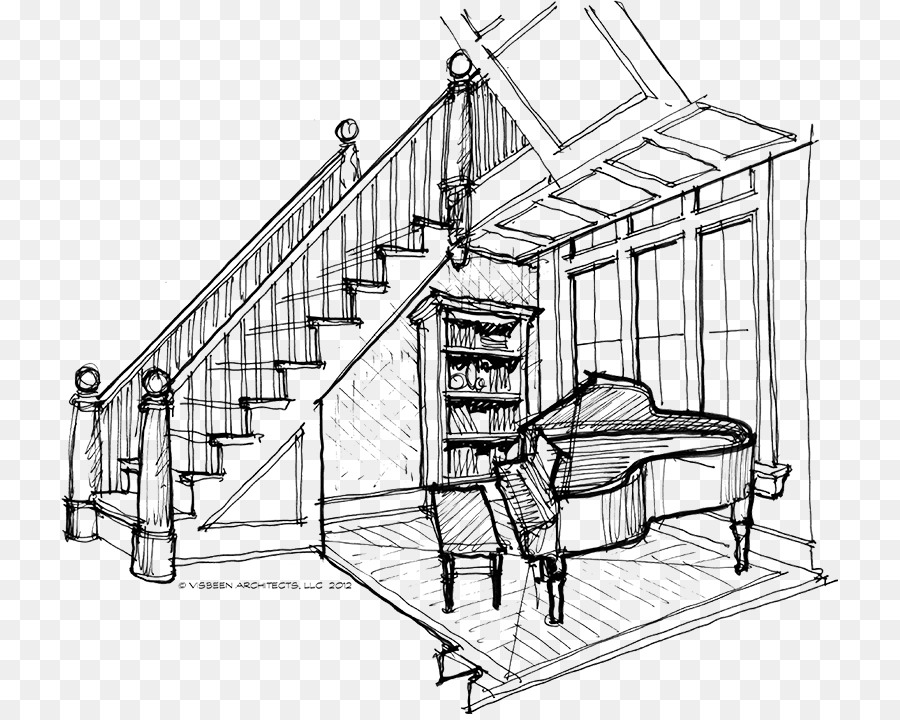 900x720 Architecture Engineering Sketch - Piano Sketch