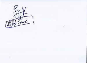 300x219 Rami Jaffee Signed Autographed Piano Sketch Keyboardist Foo - Piano Sketch
