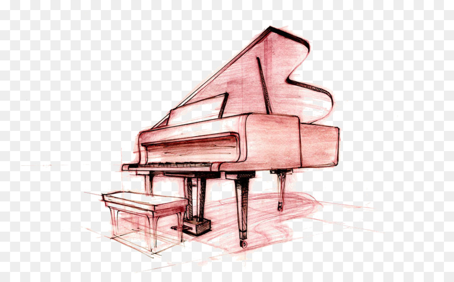900x560 Drawing Grand Piano Upright Piano Sketch - Piano Sketch