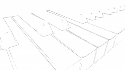 500x280 Free Photos Piano Keyboard Sketch Search, Download - Piano Sketch