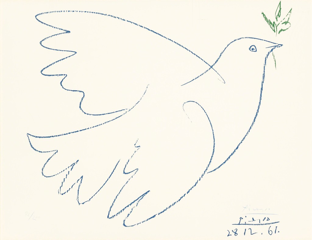 1024x787 Pablo Picasso Dove Of Peace (1949) Artsy - Picasso Bird Sketch