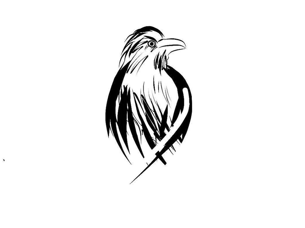 1024x767 Rainy Day - Picasso Bird Sketch