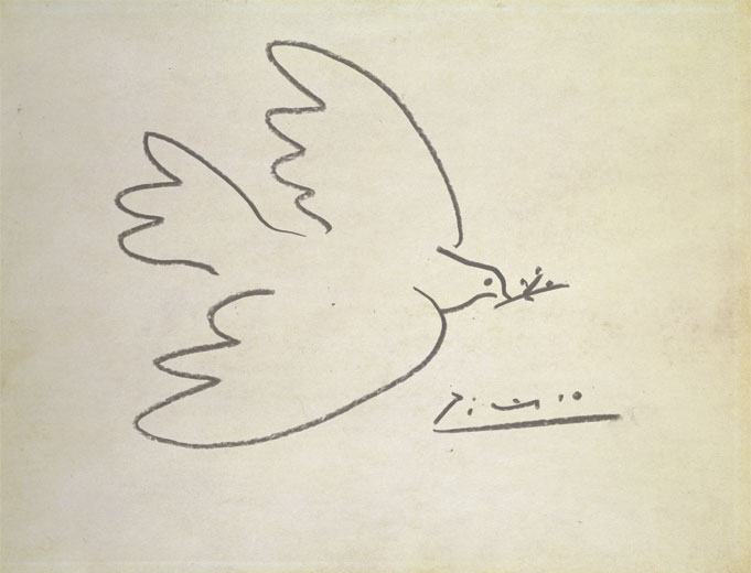 681x520 The Dove Picasso And Matisse Lewis Art - Picasso Bird Sketch