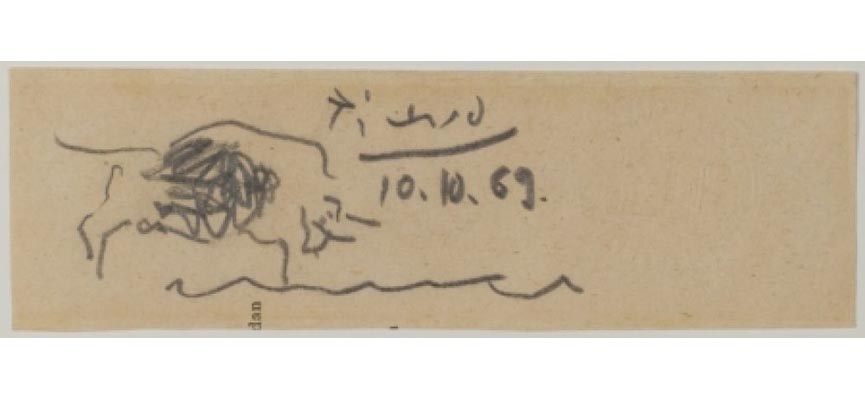 865x400 Ten Inspirational Picasso Sketches Widewalls - Picasso Bull Sketch