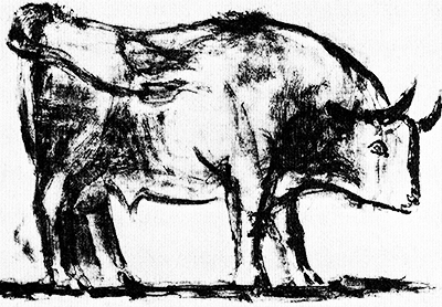 400x278 Bull By Pablo Picasso - Picasso Bull Sketch