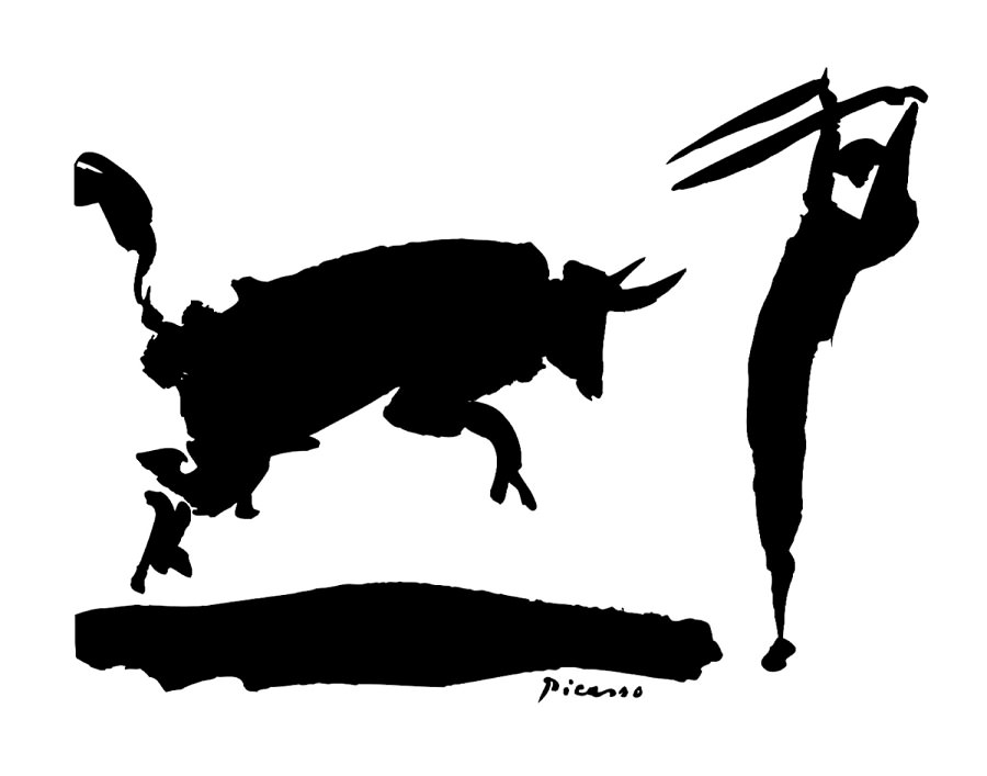 900x707 Bullfight Iii, 1960 By Pablo Picasso - Picasso Bull Sketch