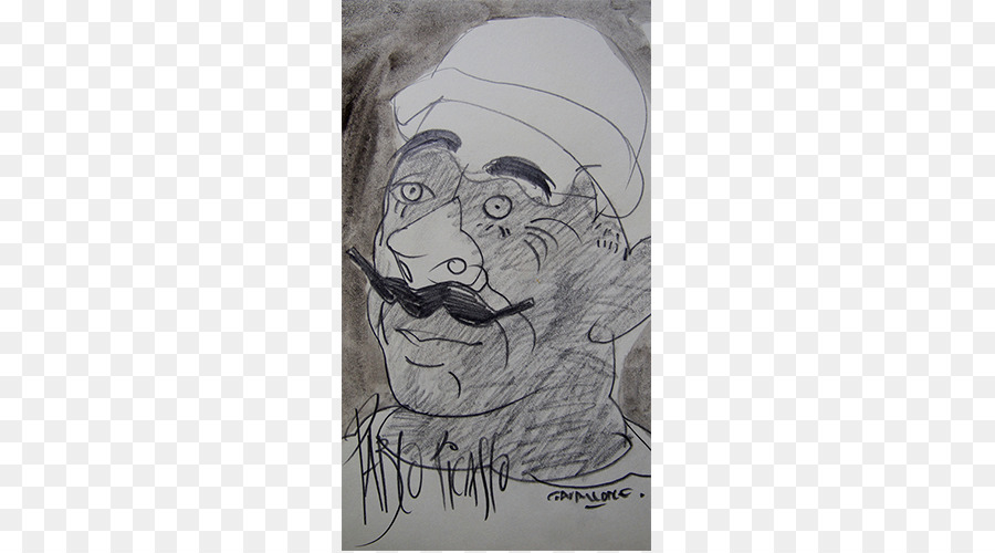 900x500 Lion Cat Portrait Sketch - Picasso Cat Sketch