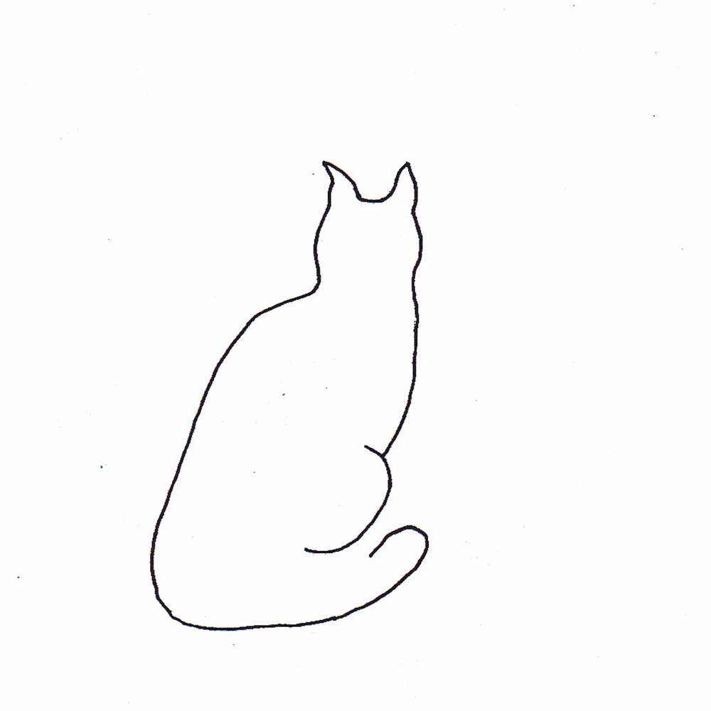 1000x1000 Minimal Line....like Picasso! Red Bike Studio - Picasso Cat Sketch