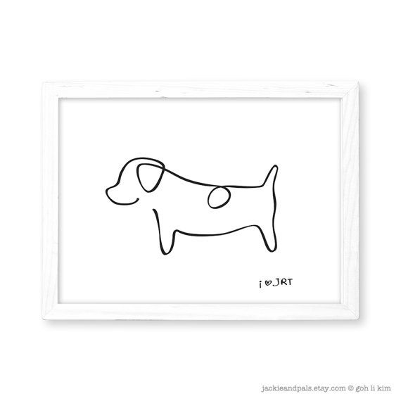 570x570 Picasso Dog Line Drawing 18 Elegant Picasso S Sketch Of His - Picasso Dachshund Sketch