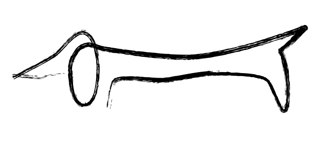 675x330 Dachshund Picasso Sketch Jenjennysue - Picasso Dachshund Sketch