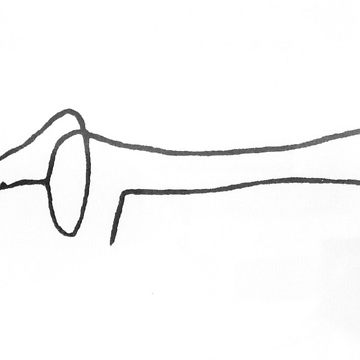 360x360 Lump Picasso Dog Sketch Lightweight Hoodie By Bennymaciel Redbubble - Picasso Dog Sketch