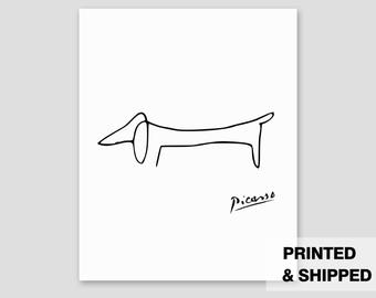 340x270 Picasso Dog Print Etsy - Picasso Dog Sketch