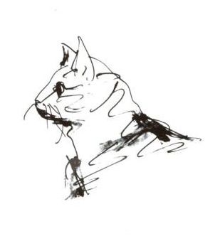 309x346 Cat By Pablo Picasso - Picasso Dog Sketch