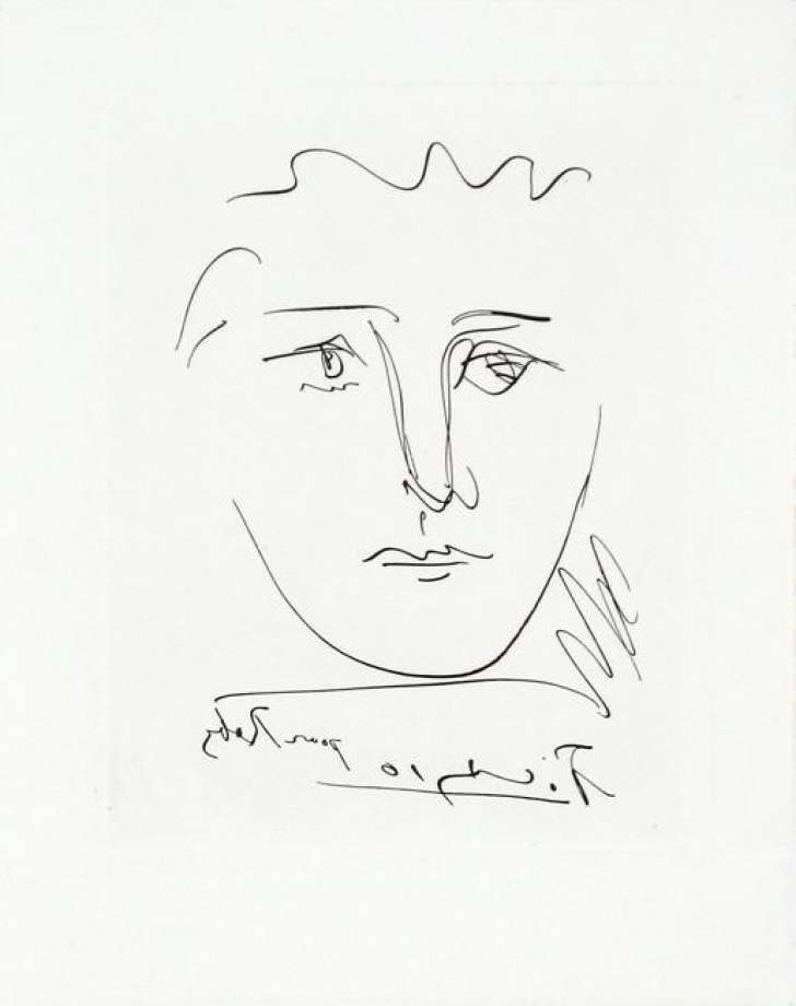 728x920 Westport Schools Receive Generous Art Donations, Including Sketch - Picasso Face Sketch