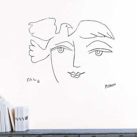 473x473 Le Visage De La Paix, 1950 Wall Decal By Pablo Picasso - Picasso Face Sketch