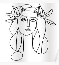 210x230 Picasso Sketch Posters Redbubble - Picasso Girl Sketch