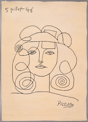 340x470 Young Girl Rug By Pablo Picasso On Artnet - Picasso Girl Sketch