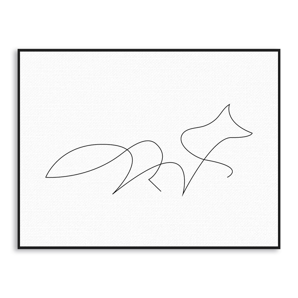 1000x1000 Picasso Minimalist Animal Shape Canvas Art Prints Poster Abstract - Picasso Horse Sketch