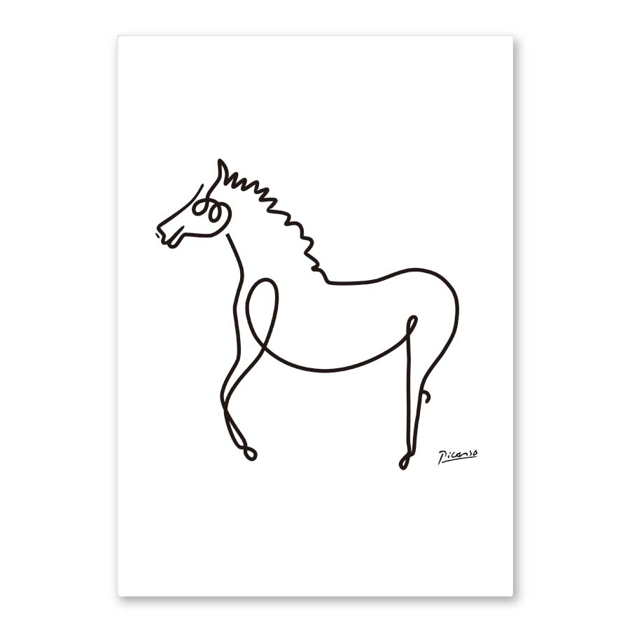 900x900 Buy Picasso Line Drawing Animals Sketches - Picasso Horse Sketch