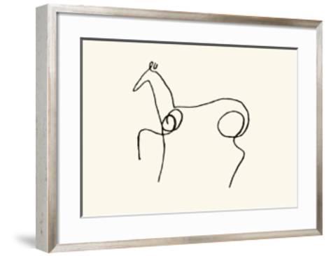 473x367 The Horse Framed Art Print By Pablo Picasso - Picasso Horse Sketch