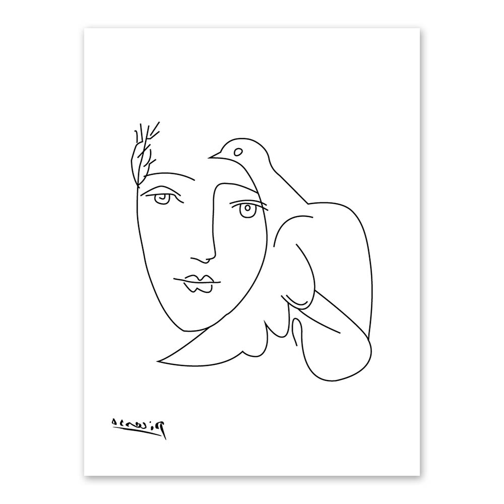 1000x1000 Picasso Animal Line Drawings Modern Abstract Animal Figure Owl - Picasso Owl Sketch