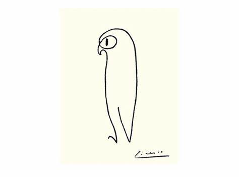474x355 Picasso Line Drawings Animals. Journeys..ampamp The Joie De Vivre!.. - Picasso Owl Sketch