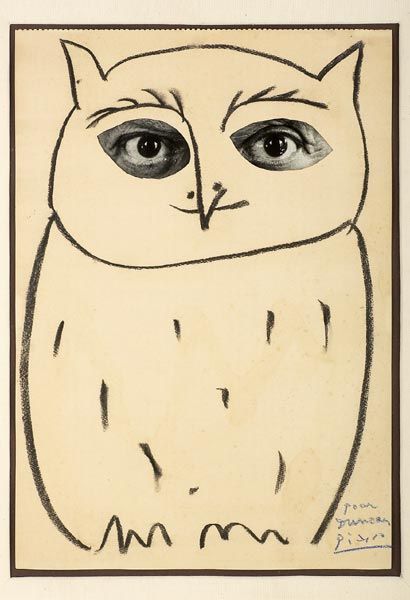 410x600 Pin By Vasiliki Kypraiou On Artpainting Picasso - Picasso Owl Sketch