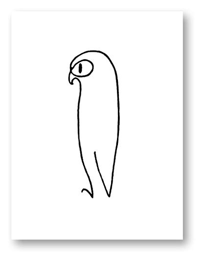 425x536 Owl 2 - Picasso Owl Sketch