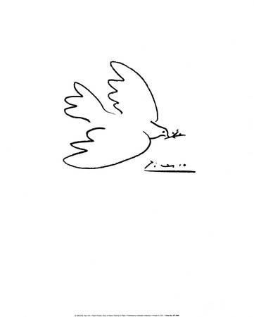 361x450 Dove Of Peace Art Print By Pablo Picasso - Picasso Sketch Prints